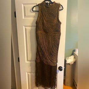 Bronze detailed dress flapper style